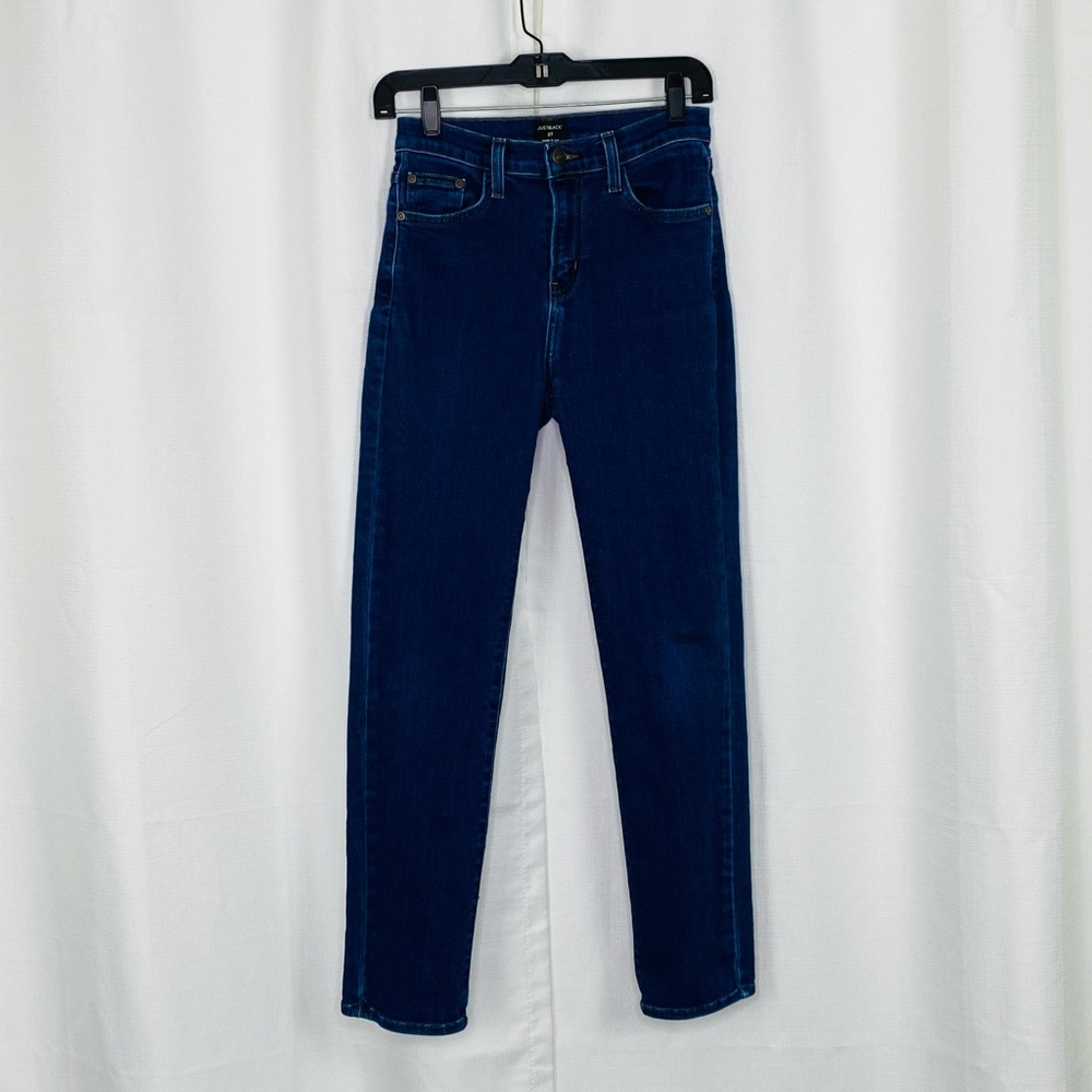 Just Black Denim Dark Wash High Rise Skinny Jeans - Picture 3 of 8
